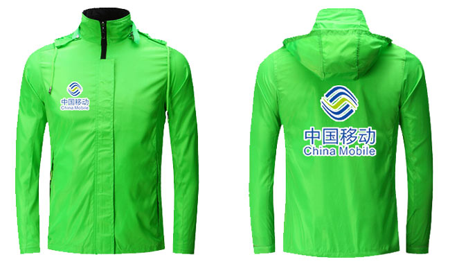 連帽訂做風衣后背款式及LOGO效果圖