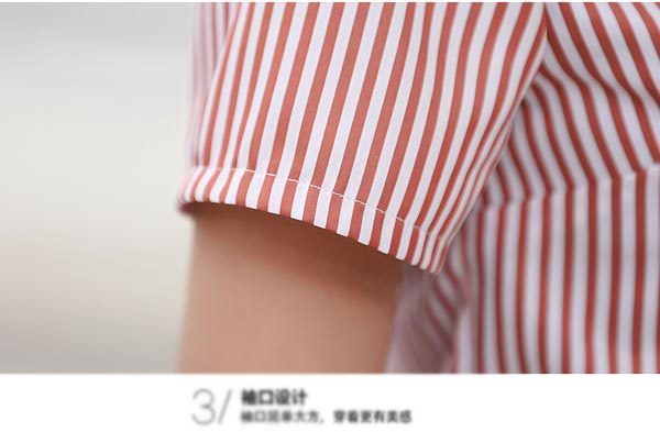 服務員工作服套裝款式袖口細節展示圖